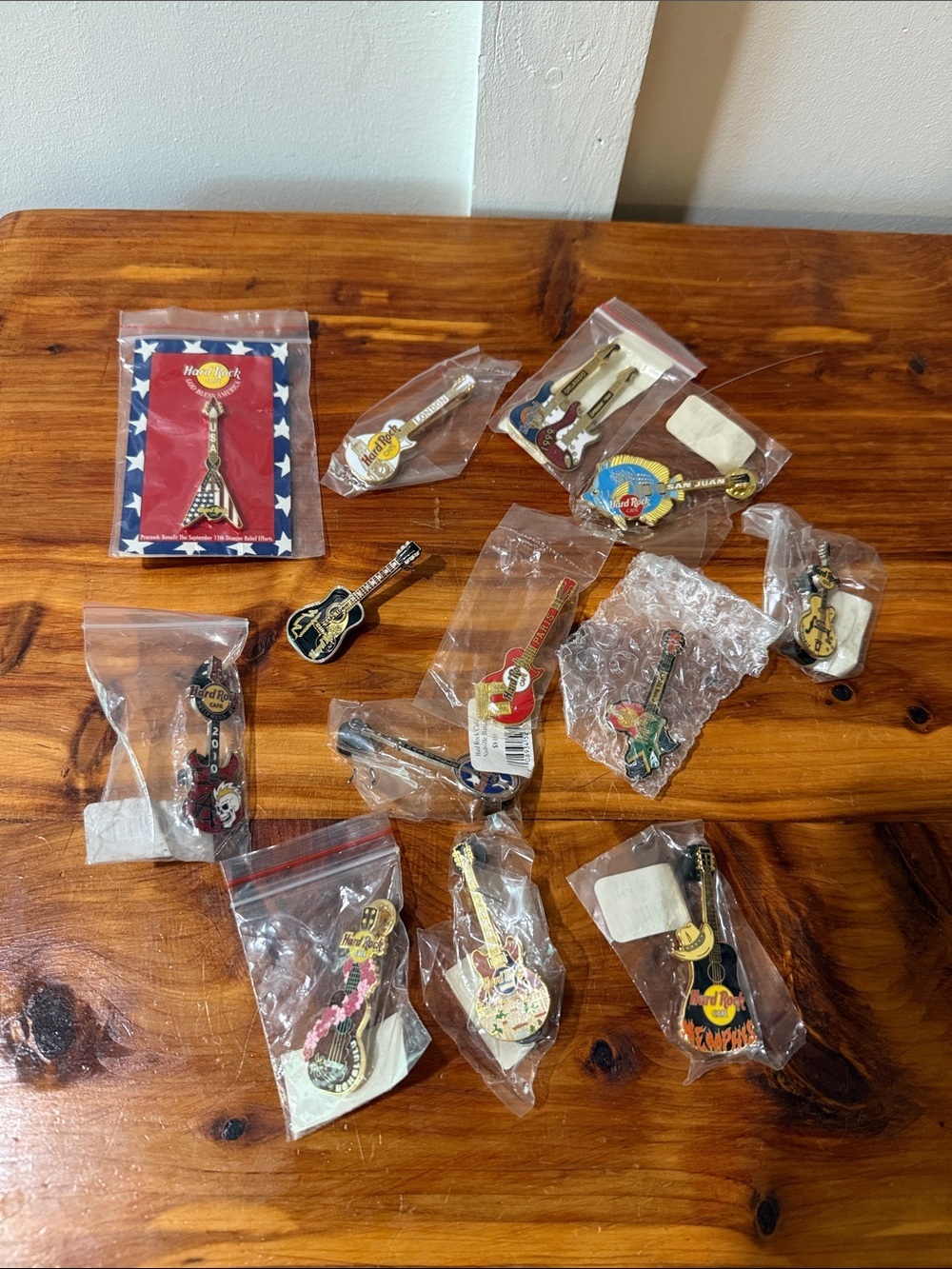NEW Hard Rock Cafe Guitar Pins Lot of 13